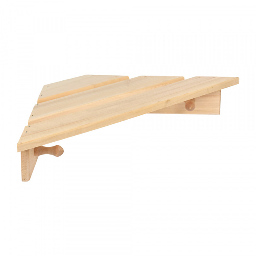 Полка угловая с вешалкой 4 крючка,Банные штучки