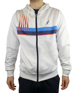 Мужская теннисная кофта Australian Printed Double Jacket - белый