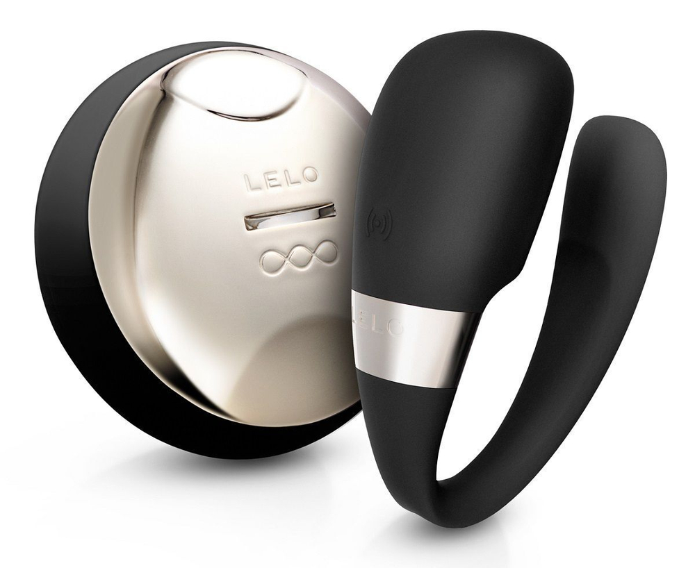 Чёрный вибромассажёр для пар Tiani 3 с дистанционным управлением (Цвет: черный)