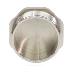 Заглушка латунь никель Ду 40 (1 1/2") НР VALFEX VF.583.N.112