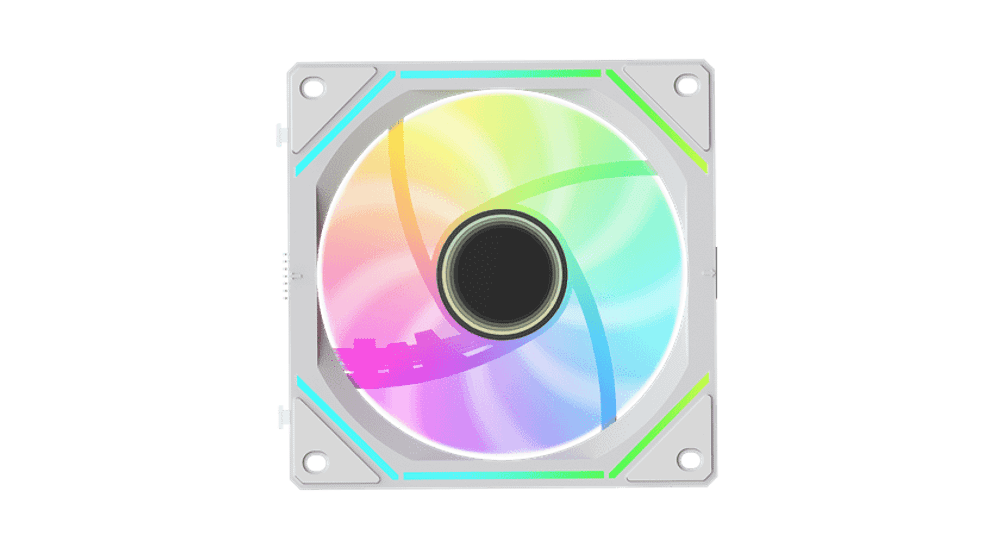Вентилятор для корпуса Ocypus Gamma F12 UNI WH ARGB 1x(123x120x25mm), 800-1800 RPM Белый