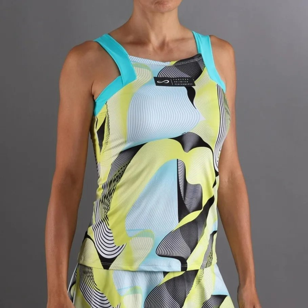 ОДЕЖДА ДЛЯ ТЕННИСА Женская, Майка ENDLESS TOP BREEZE KYNETIC .