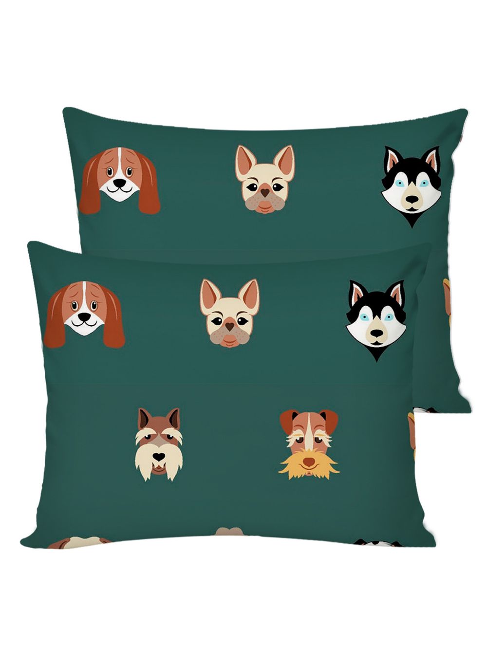 Постельное белье перкаль Сказка "Dogs " 2-спальное Наволочка 50х70 см 2 шт Простынь на резинке 160x200 см Пододеяльник 175x215 см