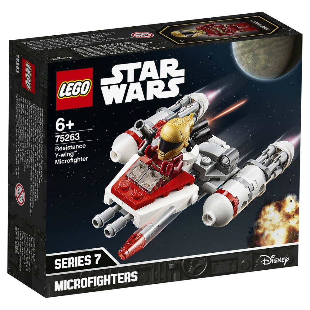 LEGO Star Wars: Микрофайтеры: Истребитель Сопротивления типа Y 75263 — Resistance Y-wing Microfighter — Лего Звездные войны Стар Ворз