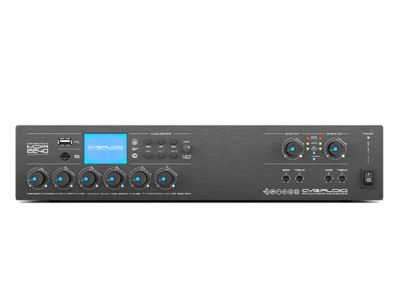 CVGAUDIO MDA-2240 профессиональный матричный двухзонный микшер-усилитель, мощность 2х240W/100V