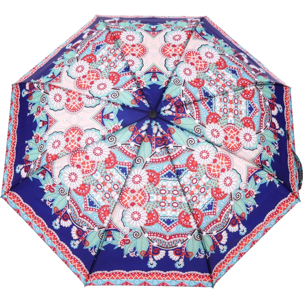 Зонт женский полуавтомат «Фиора», микс 6 цветов, 8 спиц, d-100см, длина в слож. виде 30см