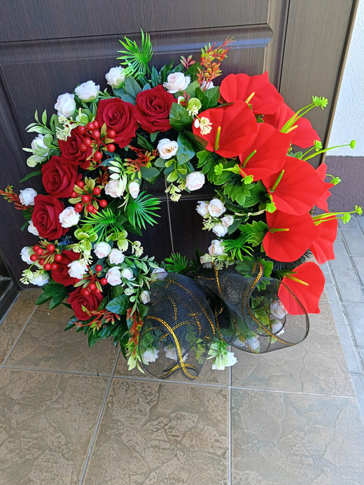 Кольцо малое розы, каллы