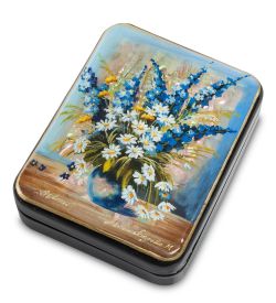 Народные промыслы ШК-55/ 59 Шкатулка «Ромашки» исп. Маркова