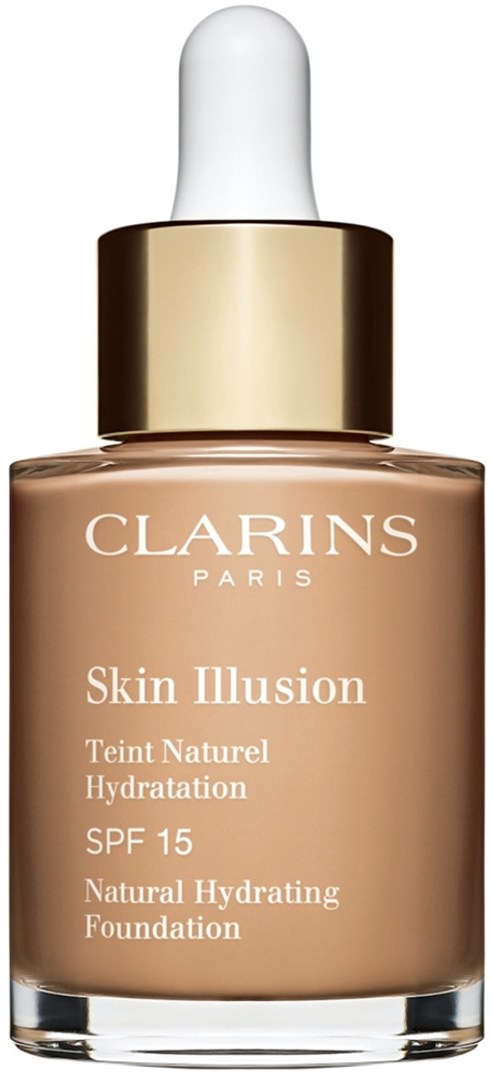 Clarins Skin Illusion Natural Hydrating Foundation - Осветляющий увлажняющий тональный крем SPF 15, 30 ml