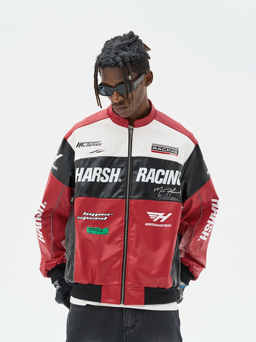 Куртка HARSHandCRUEL "Racing" V2 Leather Jacket