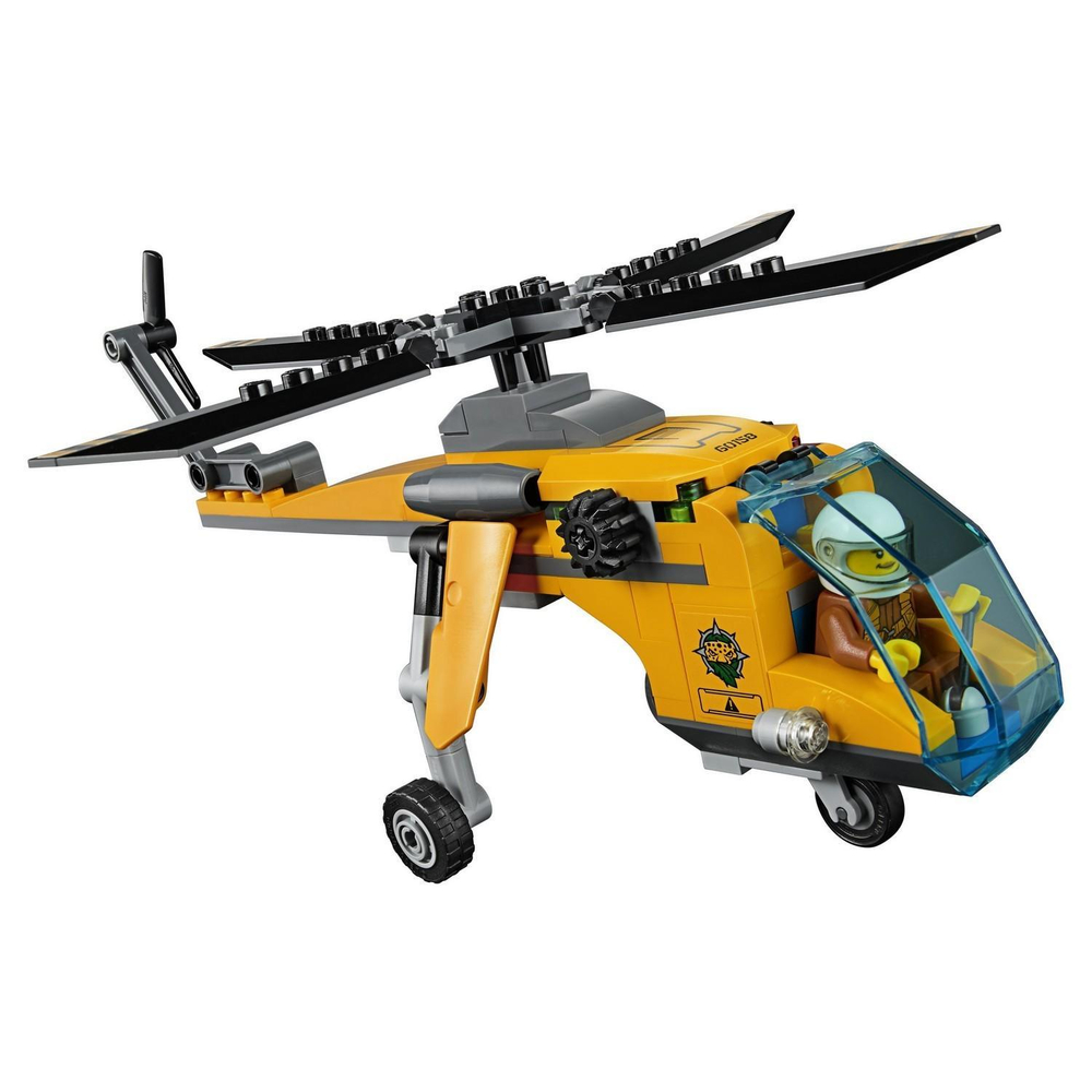 LEGO City: Грузовой вертолёт исследователей джунглей 60158 — Jungle Explorers Jungle Cargo Helicopter — Лего Сити Город