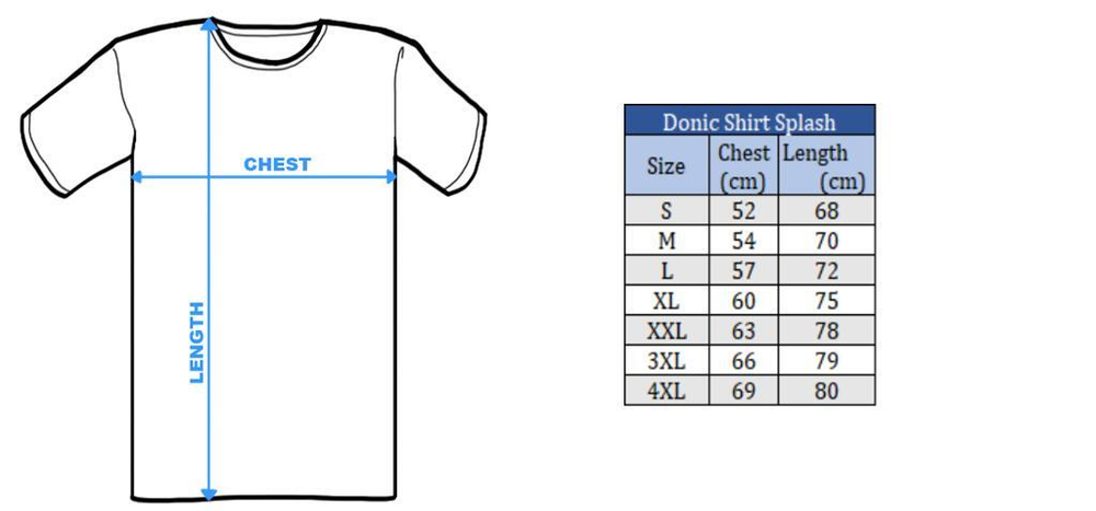 Donic Shirt Splash red/black