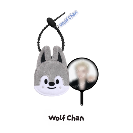 Мини-веер с плюшевой обложкой SKZOO PLUSH MINI PICKET KEYRING - RUN IT