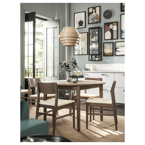 Люстра IKEA DYKARKLOCKA / HEMMA (ДИКАРКЛОКА / ХЕММА), Дуб / черный, 40 см