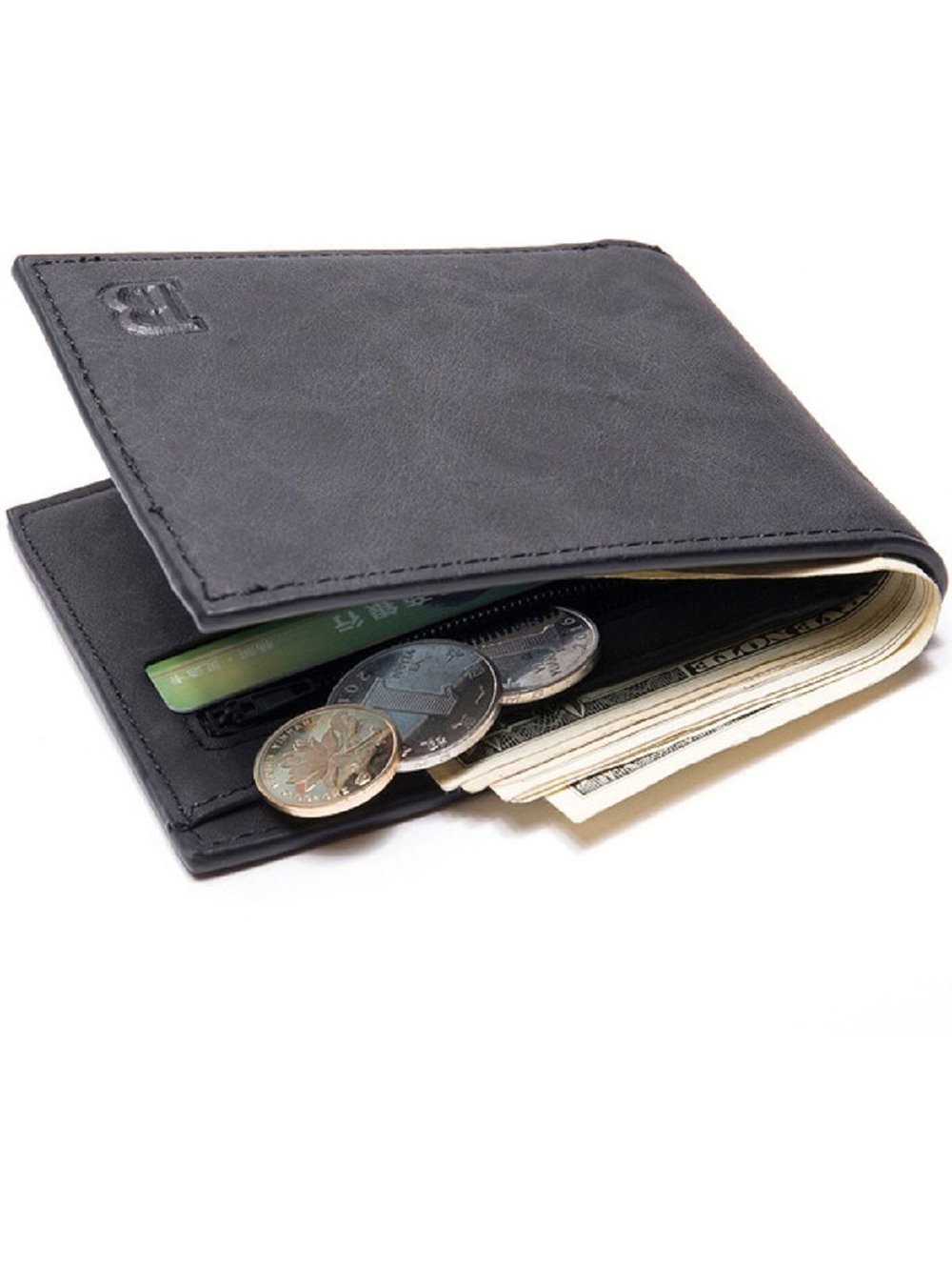 Кошелек мужской 11х9см (черный)