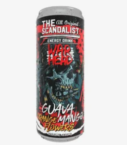 НАПИТОК ЭНЕРГЕТИЧЕСКИЙ THE SCANDALIST ENERGY DRINK WAR HEAD МАНГО-ГУАВА-АПЕЛЬСИН 330МЛ