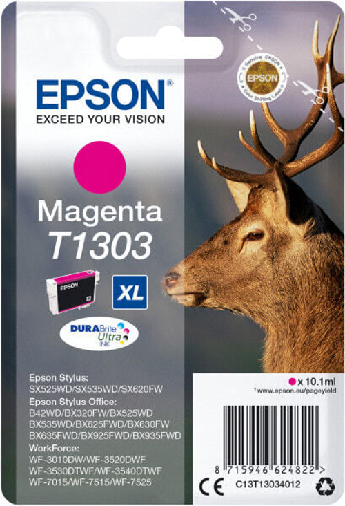 Картридж струйный Подлинный Пурпурный Epson Stag T1303 1 шт C13T13034022
