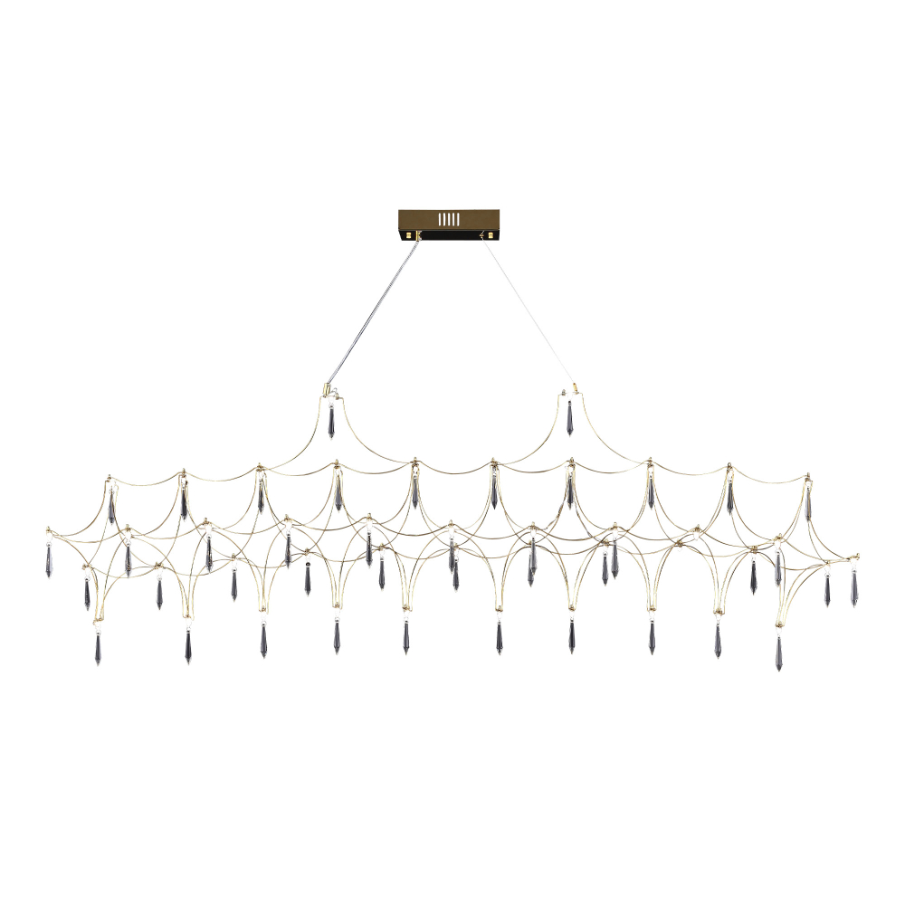 SL6603.203.23 Светильник подвесной ST-Luce Золотистый/Прозрачный LED 1*23W 4000K GRAVETTA