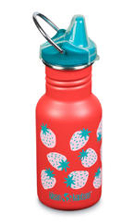 Детская бутылка Klean Kanteen Kid Classic Narrow Sippy 12oz (355 мл) Coral Strawberries