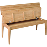 Банкетка в прихожую, 103х34х66, Мудэ, скамья, с ящиком для хранения, для кухни и столовой, из дуба, MAKOSA