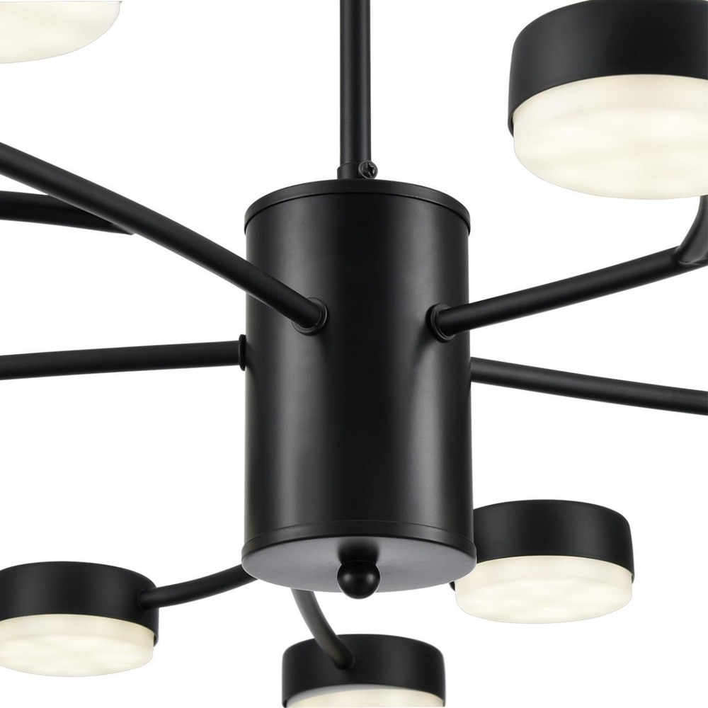 8117/15 COMFI LN25 195 черный, металл Люстра LED GX53 15*7W 220V TORINA