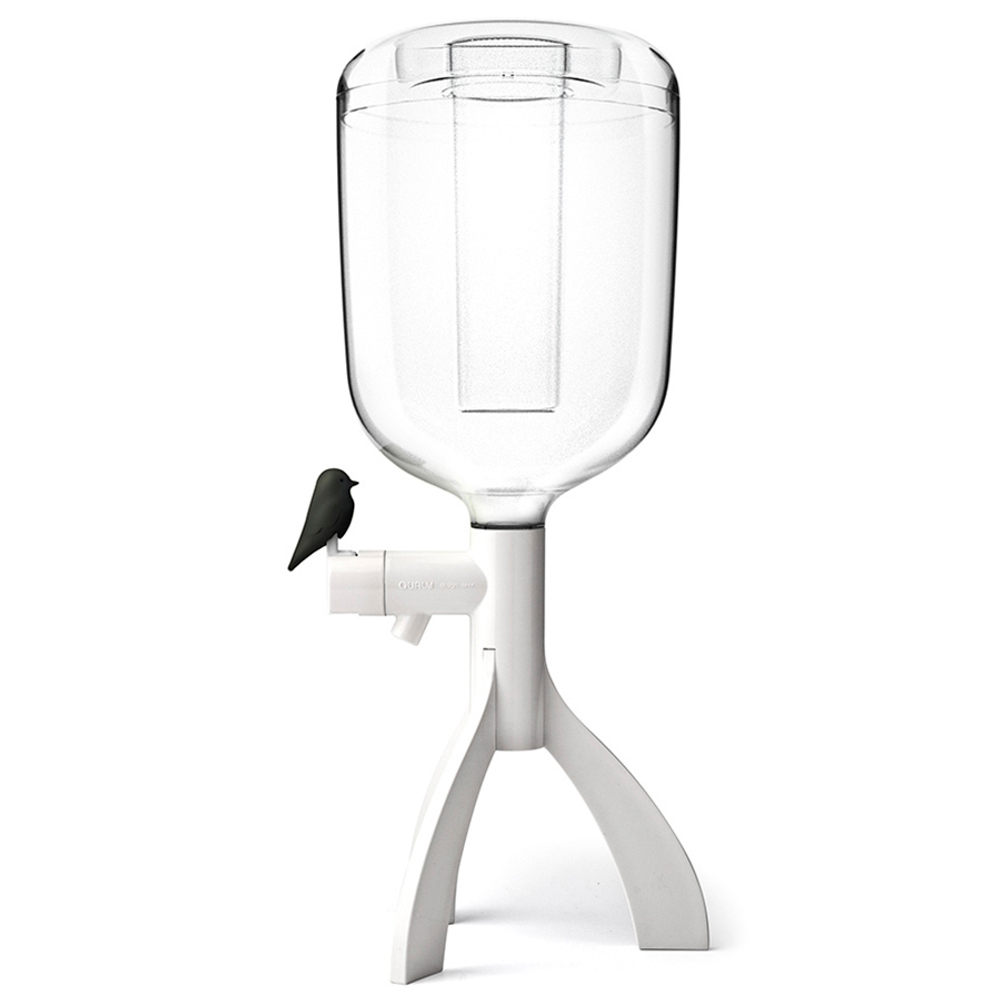 Диспенсер для воды настольный thirsty bird, 3 л, черный декор
