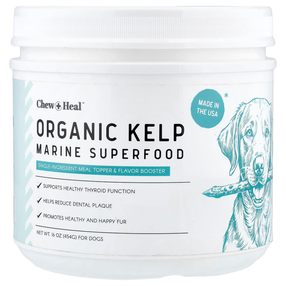 Chew + Heal, органические водоросли, морской суперфуд, для собак, 454 г (16 унций)