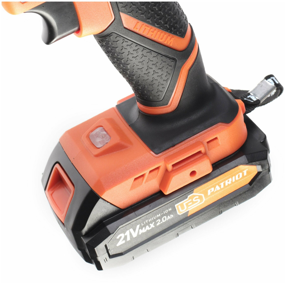 Дрель-шуруповерт акк.PATRIOT BR 189UES, две АКБ Li-Ion 18В, 2,0 Ач, 29Нм, кейс (180301549)