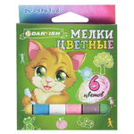 Мел 6цв. прямоугольные (Darvish)
