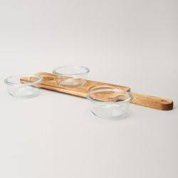 МЕНАЖНИЦА 3-Х СЕКЦИОННАЯ НА ДЕРЕВЯННОЙ ПОДСТАВКЕ 230 МЛ