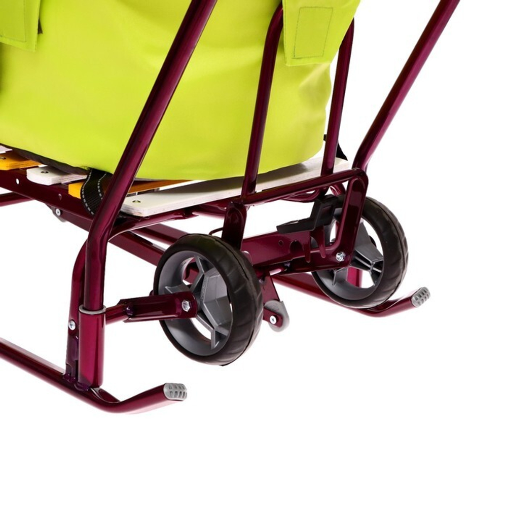 Санки детские «Тимка 6 универсал» с набором аксессуаров амарантовый лак (арт. Т6УН/А)