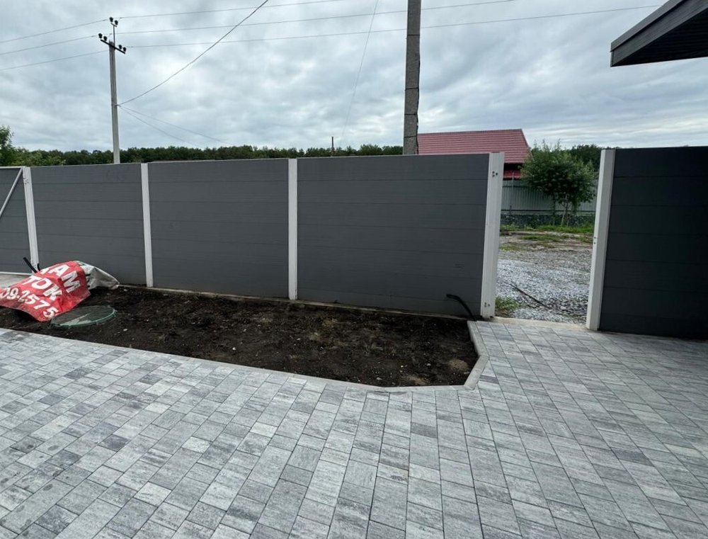 Тротуарная плитка ВАН, форма Городской микс, h=80мм