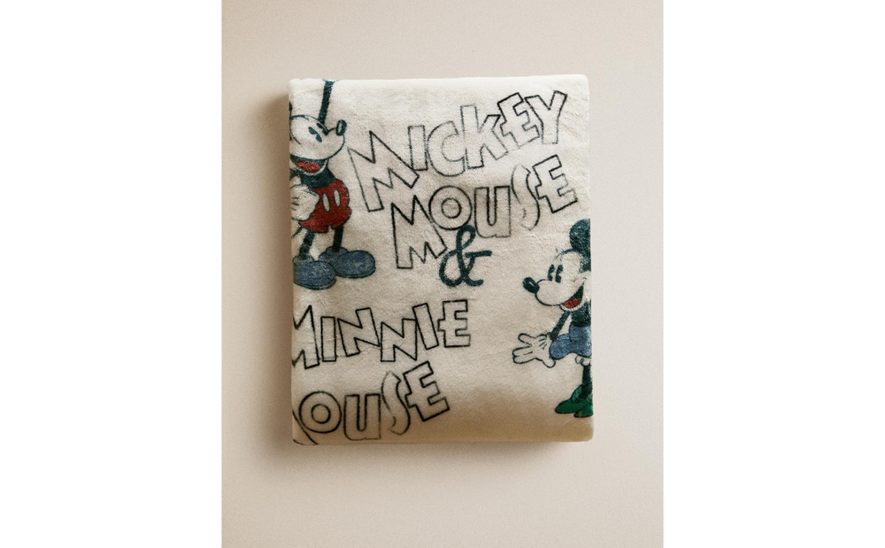 Zara Home плед детский из полиэстера, экрю, 90x120 см · 0616/004