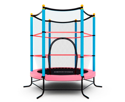 Батут детский DFC SMRKIDS 55" с сеткой, PINK