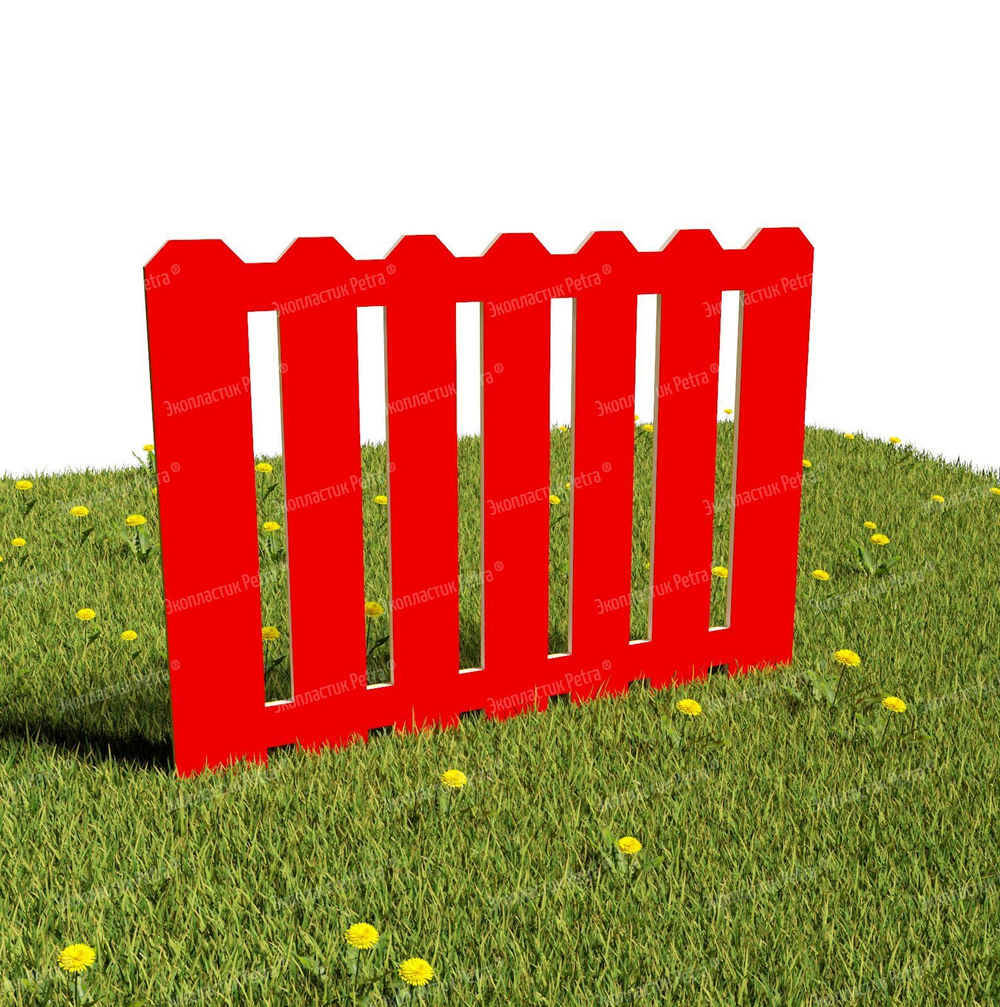 Забор уличный из экопластика Дворик, секция 1000х740 мм