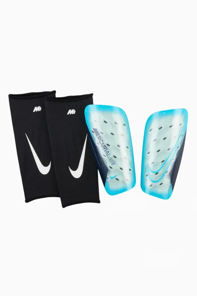 Футбольные щитки Nike Mercurial Lite - голубой