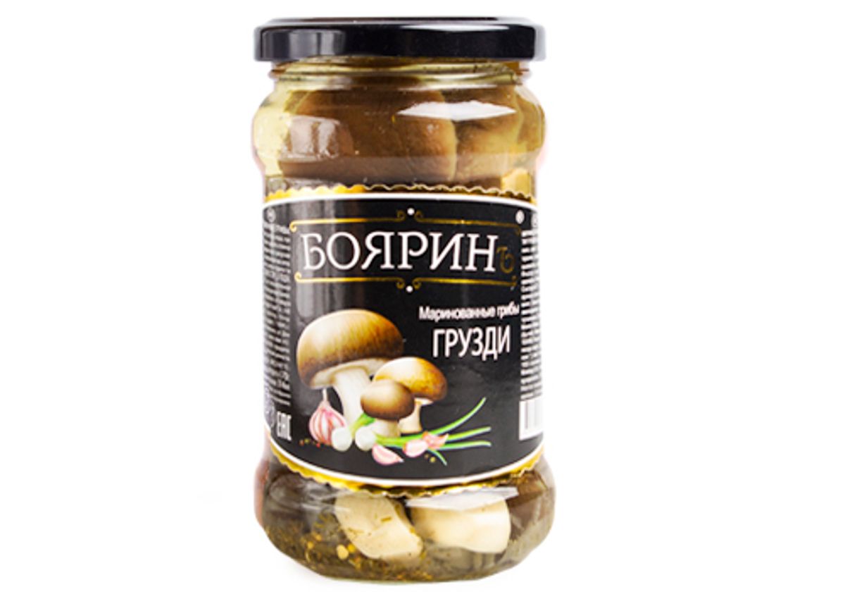 Грузди маринованные "Боярин", 280г