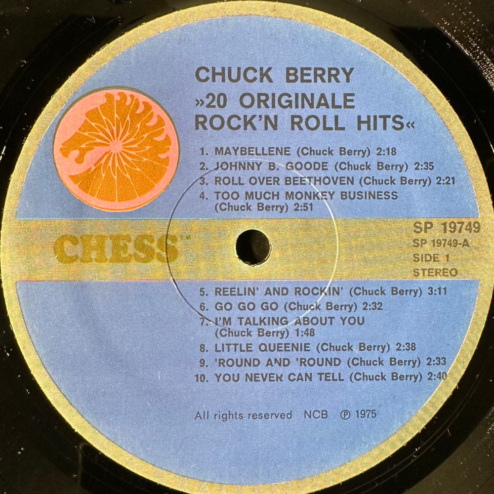 Chuck Berry - 20 Originale Rock'N' Roll Hits (Скандинавия 1975г.)