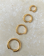 Моносерьга RING позолота