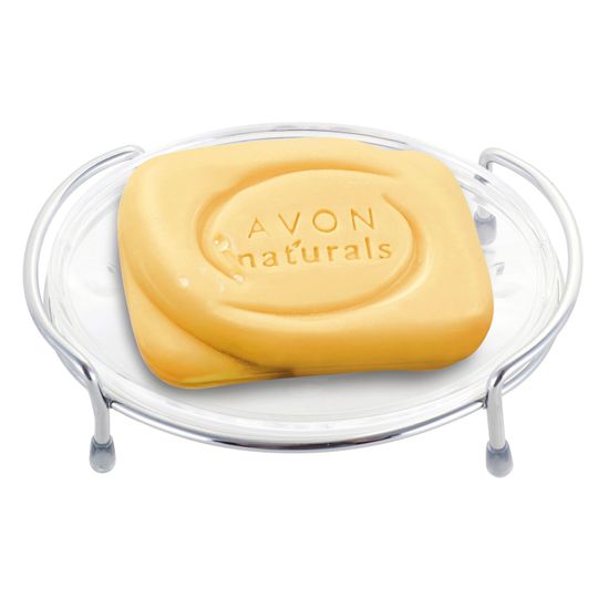 Мыльница овальная Besser BS 0109 (14х10х4,5 см) акриловая на хромированной подставке