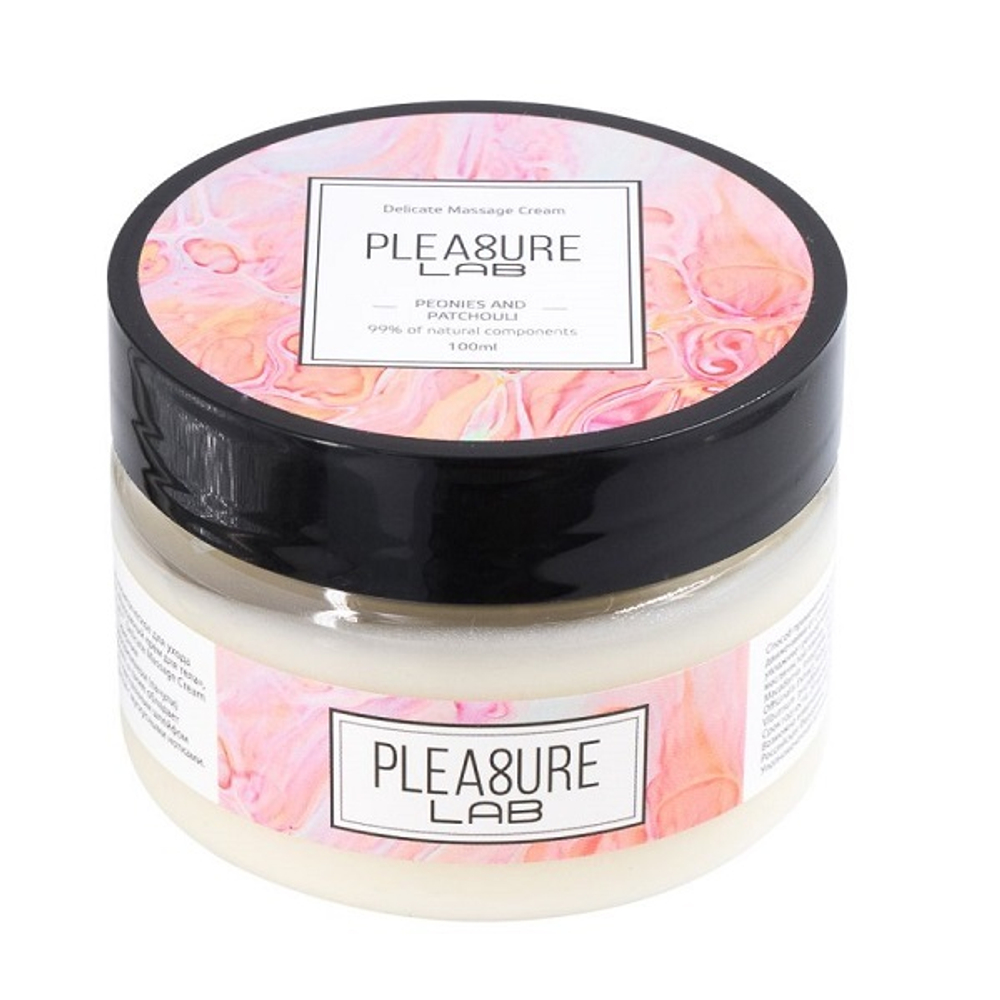 Массажный крем с ароматом пиона и пачули Pleasure Lab Delicate 100мл