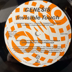 Винтажная виниловая пластинка LP Genesis Invisible Touch (Japan 1986) (Obi, Стикеры)