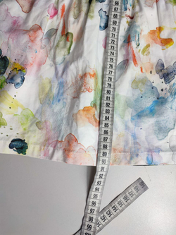 Платье хлопковое с акварельным принтом 44 размер