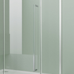 Душевое ограждение Azario MALE 900х900х1950 прозрачное стекло 6 мм, профиль черный матовый (AZ-J50-90-MB-CL)