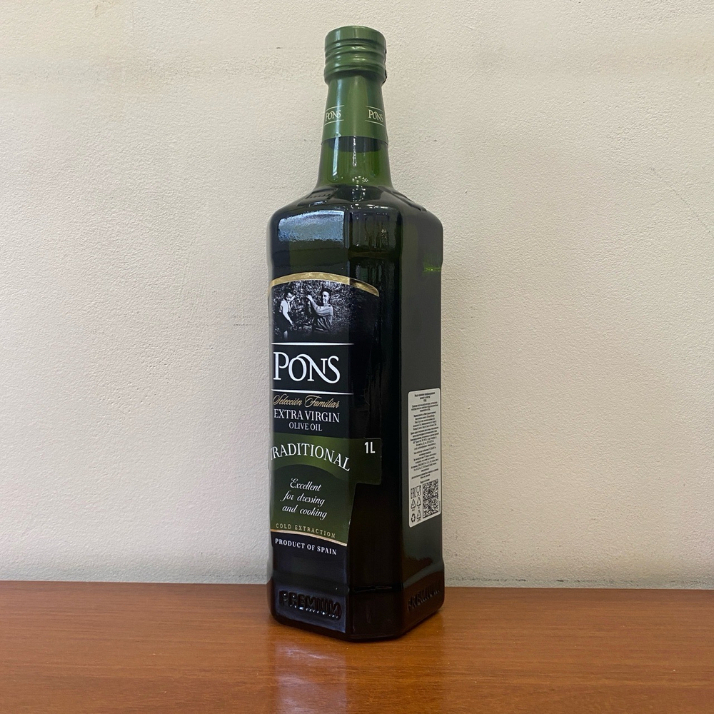 Оливковое Масло испанское PONS Extra Virgin 1л Испания, КАТАЛОНИЯ