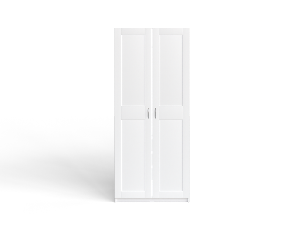 Шкаф Макс 2 двери 100х38х233 (белый)