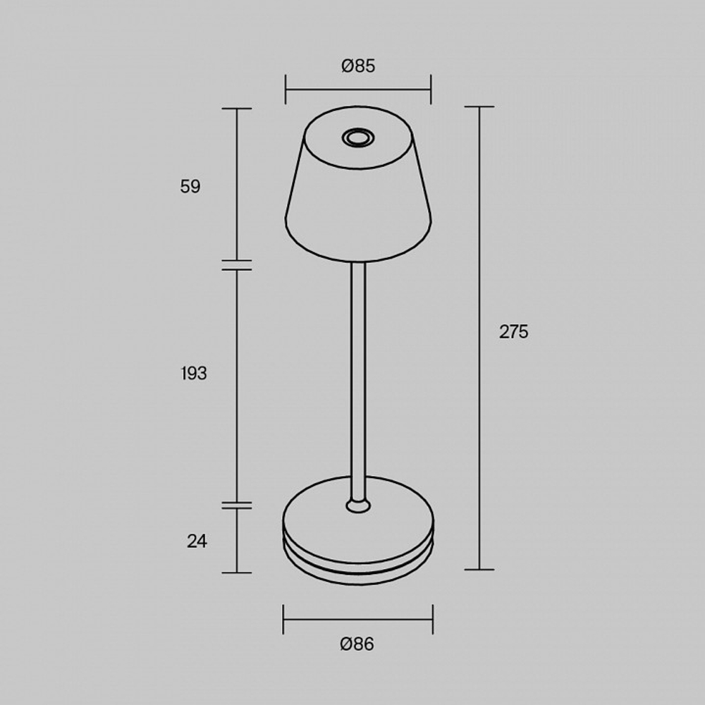 Настольная лампа декоративная Maytoni Nook MOD494RL-L1BK
