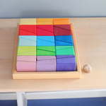 Деревянные кубики "Набор строительных блоков", 30 деталей