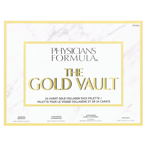 Physicians Formula, The Gold Vault, 24-каратное золото, коллагеновая палитра для лица, 1 шт.