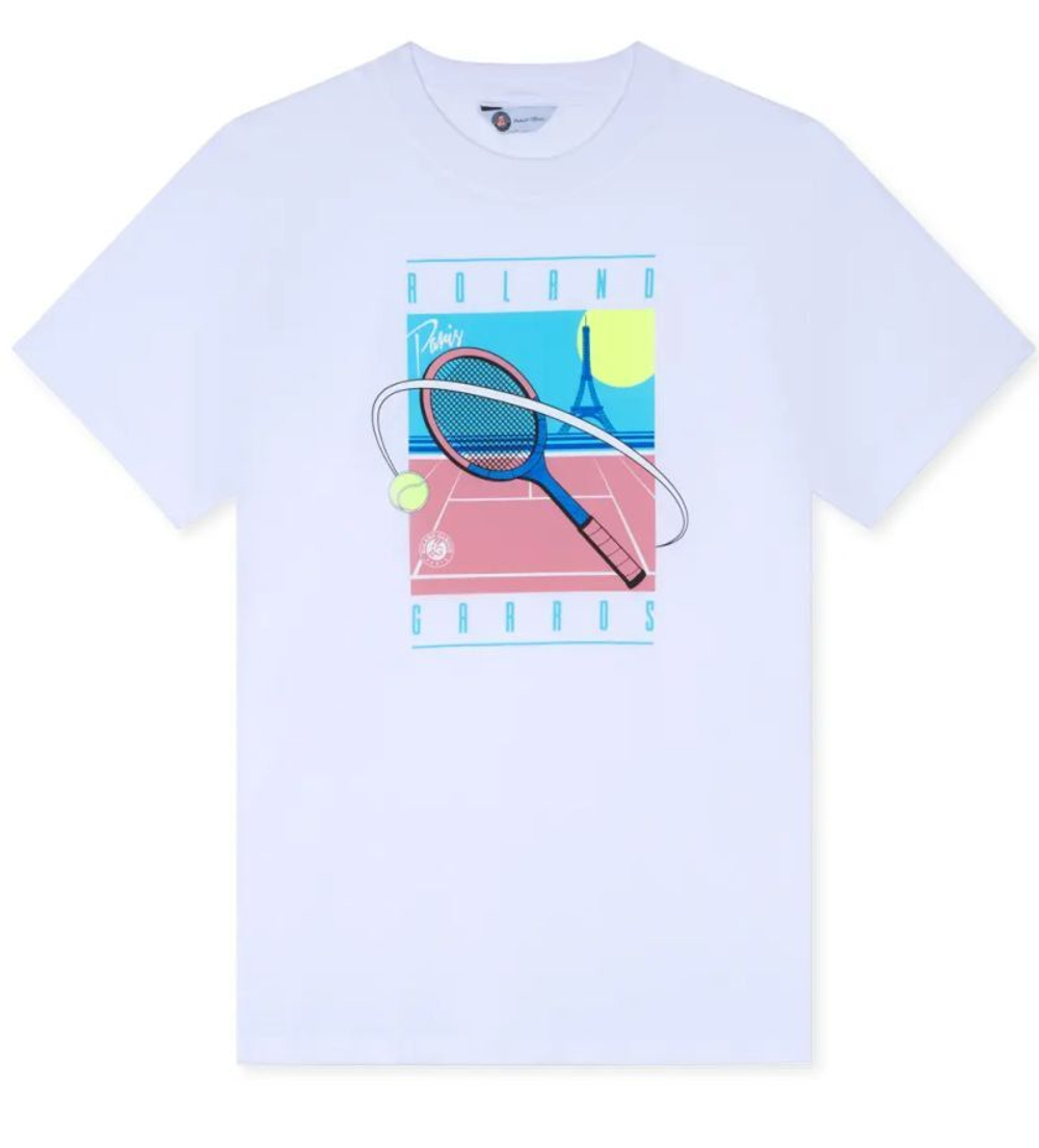 Теннисная футболка Roland Garros Timmy Miami - white